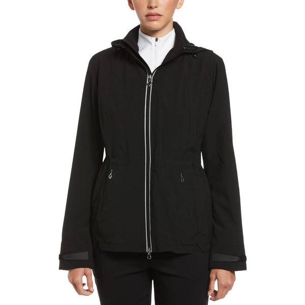 Callaway Wind and Water Resistant Golf Jacket (with Packable Hood) Caviar - SP25 Women