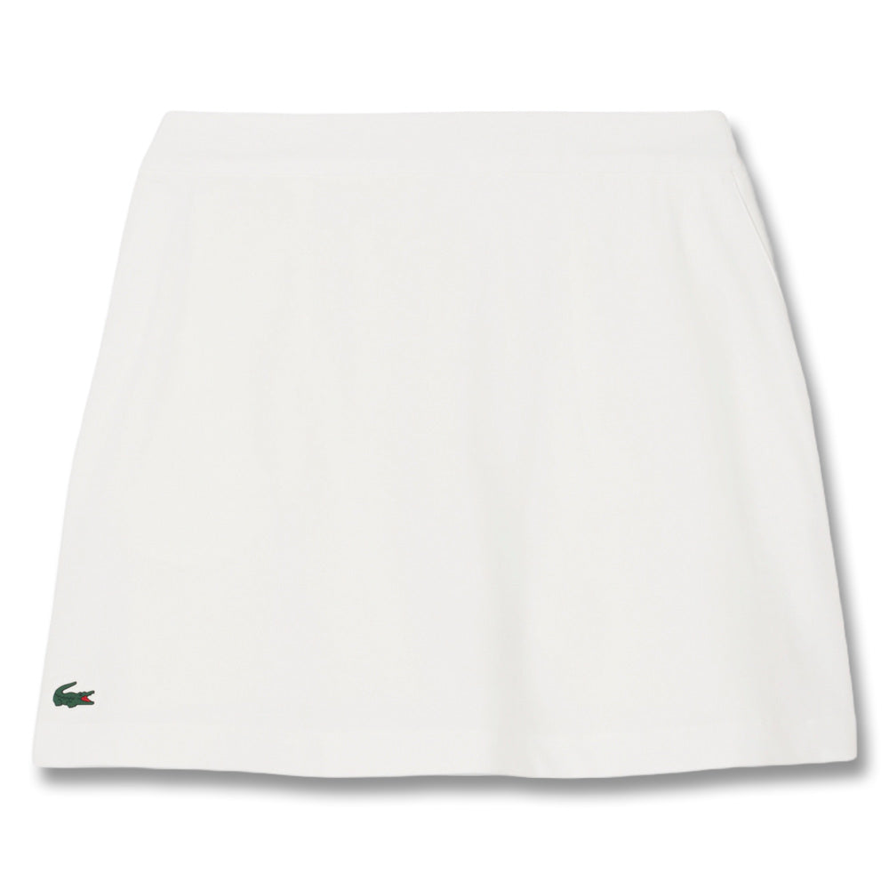 Lacoste Ultra Dry Lined Golf Skirt White - SS25 Women