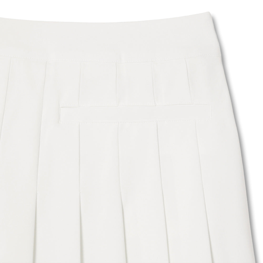 Lacoste Ultra Dry Lined Golf Skirt White - SS25 Women