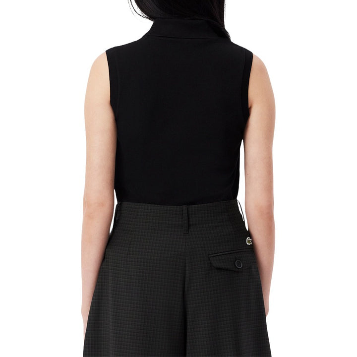 Lacoste Slim Fit L.12.D Sleeveless Stretch Golf Polo Black - SS25 Women