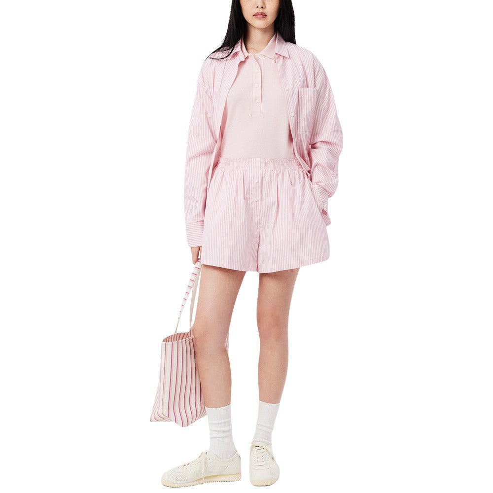 Lacoste Slim Fit L.12.D Sleeveless Stretch Golf Polo Light Pink - SS25 Women