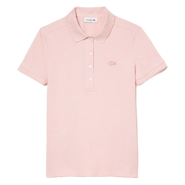 Lacoste L.12.D Slim Fit Stretch Mini Pique Golf Polo Light Pink - SS25 Women