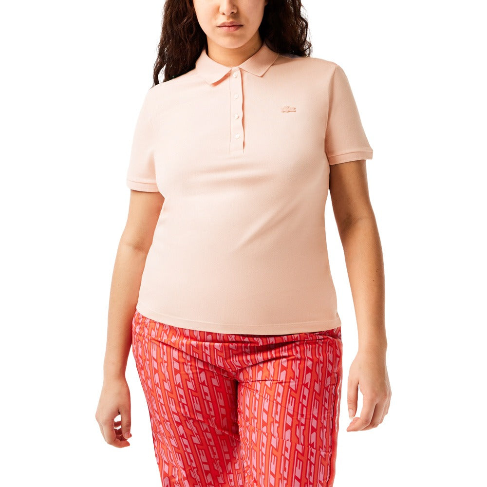 Lacoste L.12.D Slim Fit Stretch Mini Pique Golf Polo Light Pink - SS25 Women
