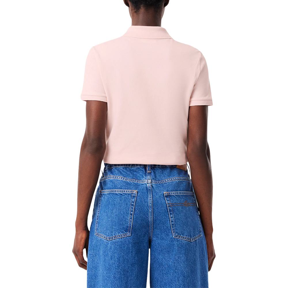 Lacoste L.12.D Slim Fit Stretch Mini Pique Golf Polo Light Pink - SS25 Women