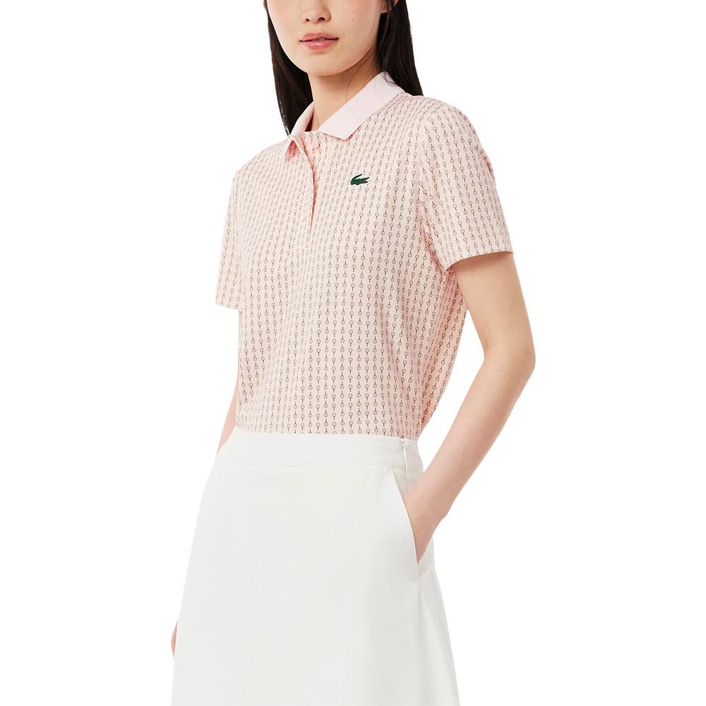 Lacoste Regular Fit UV Protect Golf Polo Light Pink - SS25 Women