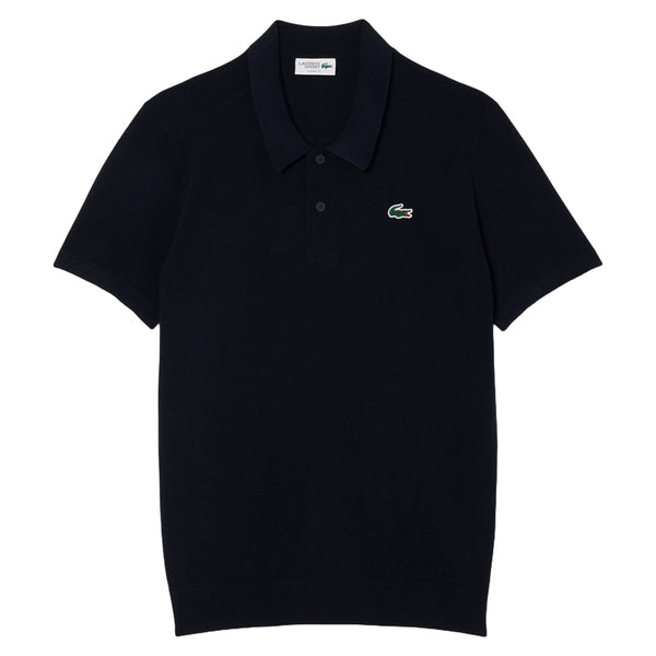 Lacoste Shortsleeve Collar Sweater Golf Polo Navy Blue - SS25 Men