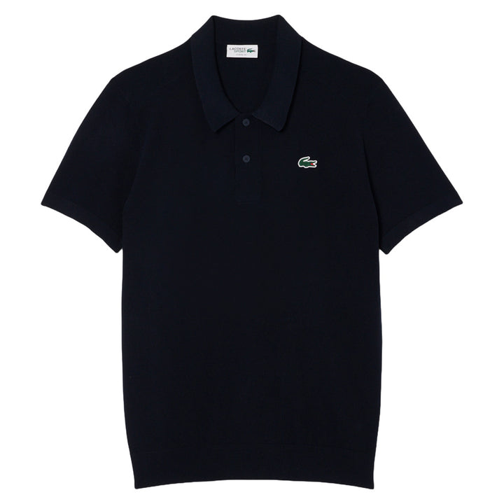 Lacoste Shortsleeve Collar Sweater Golf Polo Navy Blue - SS25 Men