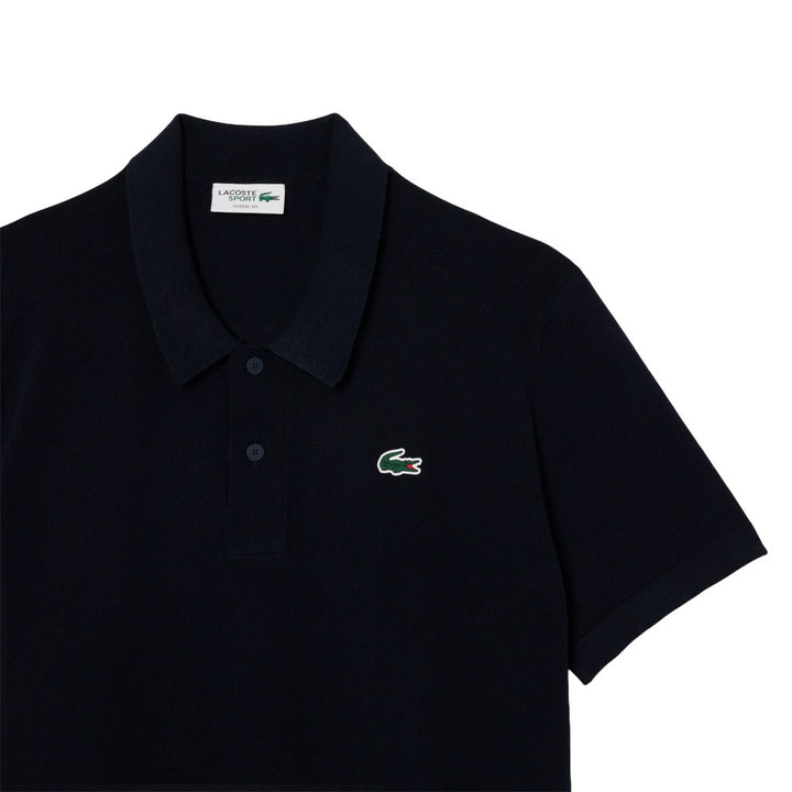 Lacoste Shortsleeve Collar Sweater Golf Polo Navy Blue - SS25 Men