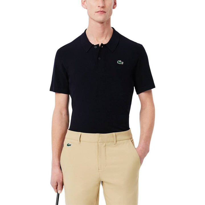 Lacoste Shortsleeve Collar Sweater Golf Polo Navy Blue - SS25 Men