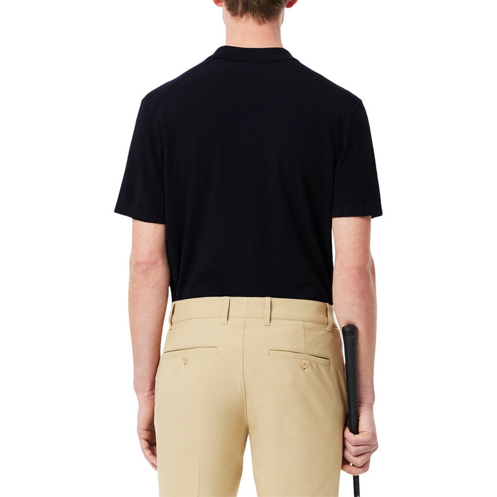 Lacoste Shortsleeve Collar Sweater Golf Polo Navy Blue - SS25 Men
