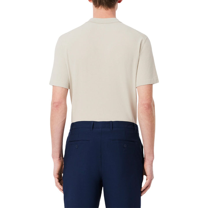 Lacoste Shortsleeve Collar Sweater Golf Polo Beige - SS25 Men