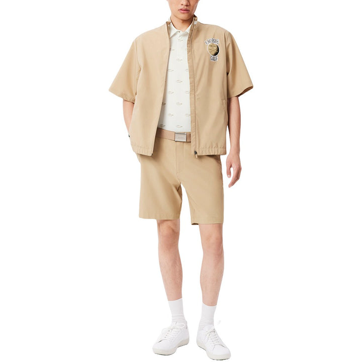 Lacoste Regular Fit UV Protect Golf Polo White/Beige - SS25 Men