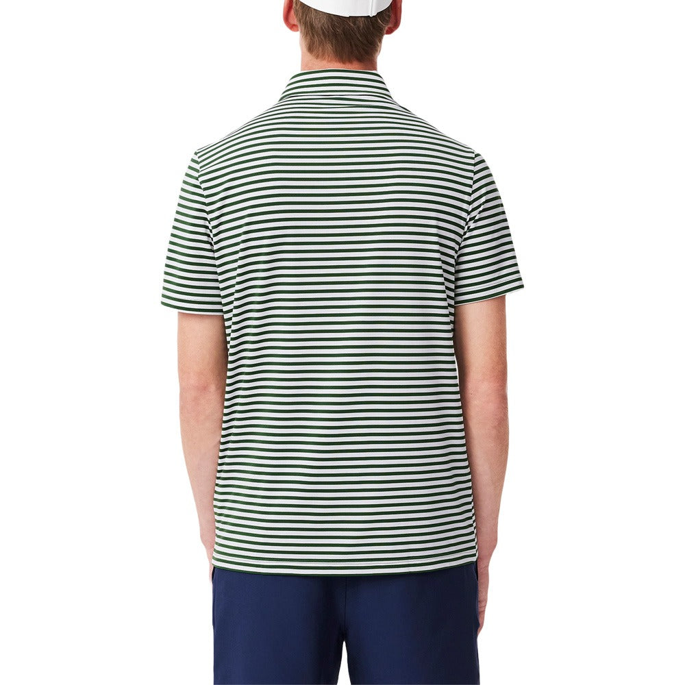 Lacoste Regular Fit UV Protect Golf Polo Green/White - SS25 Men