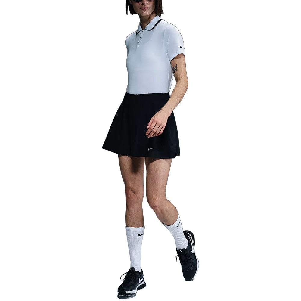 Nike Dri-FIT Tour Shortsleeve Golf Polo White/Black/Black - FW25 Women