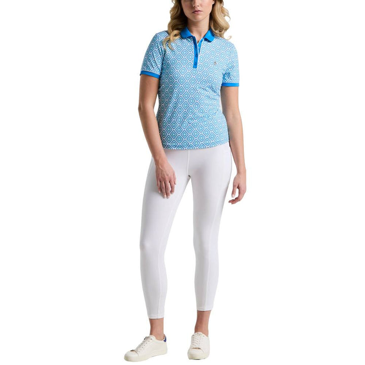 Original Penguin Regular Printed Golf Polo French Blue - SP25 Women