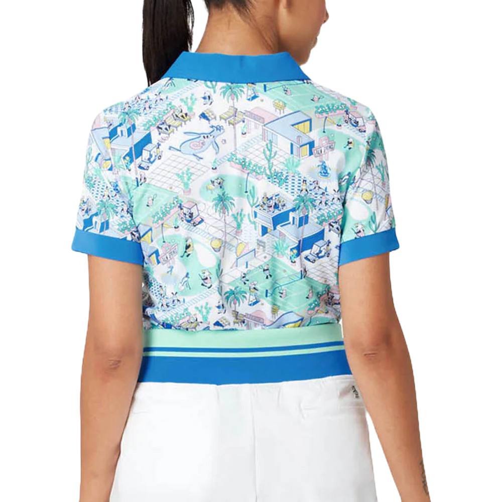 Original Penguin Shortsleeve Palm Springs Golf Polo Bright White - SP25 Women