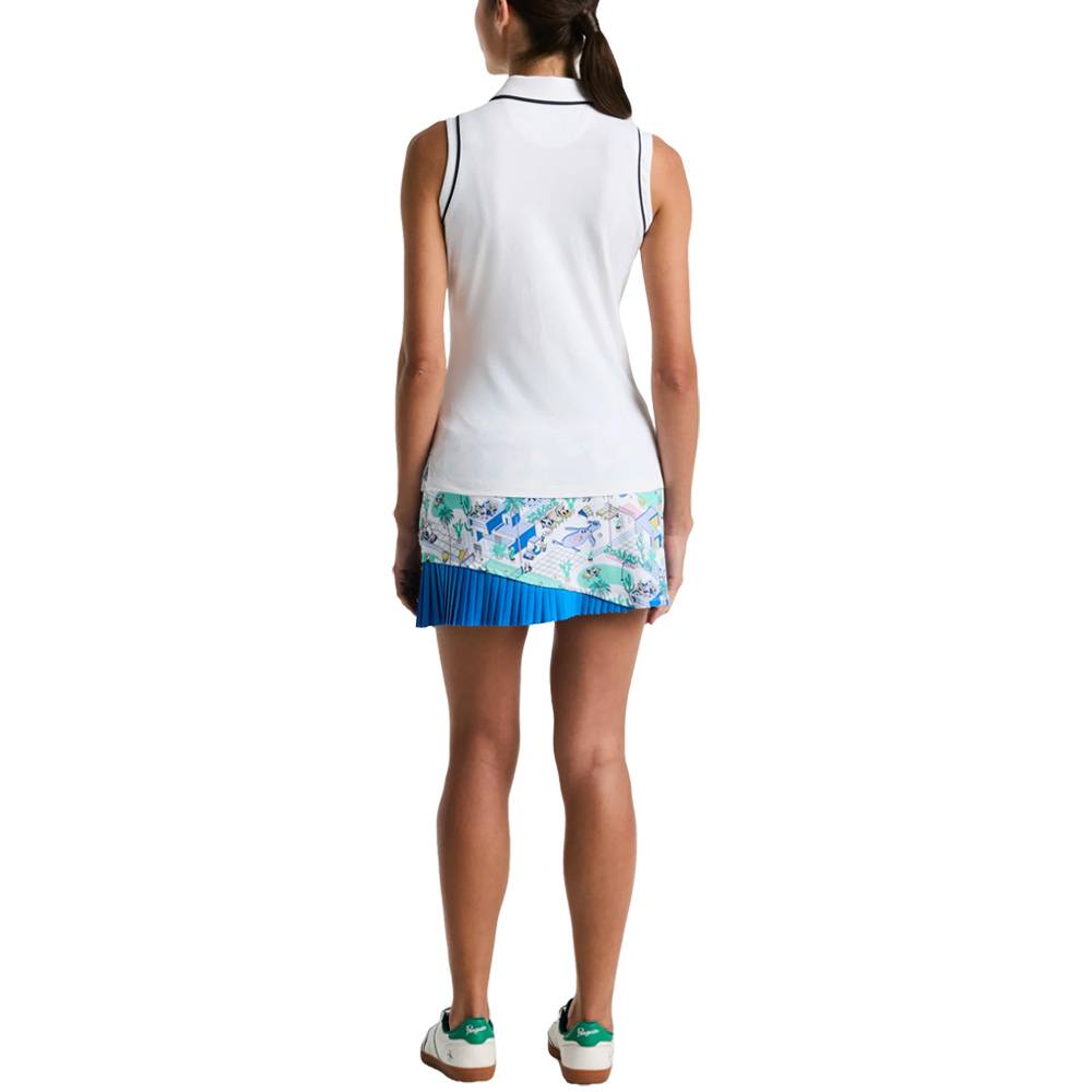 Original Penguin Elastic Pleats Palm Springs Golf Skort Bright White - SP25 Women
