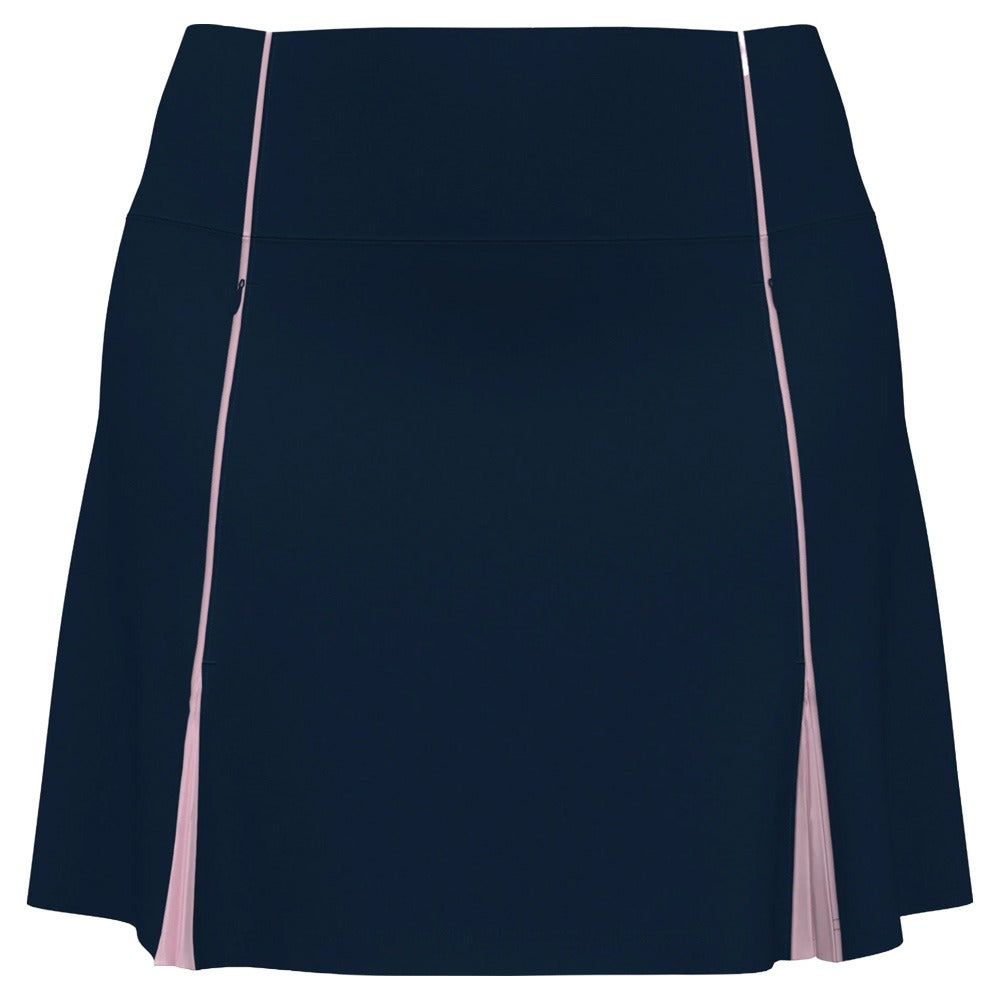 Original Penguin High Waisted Colorr Block Pleats Golf Skort Black Iris - SP25 Women