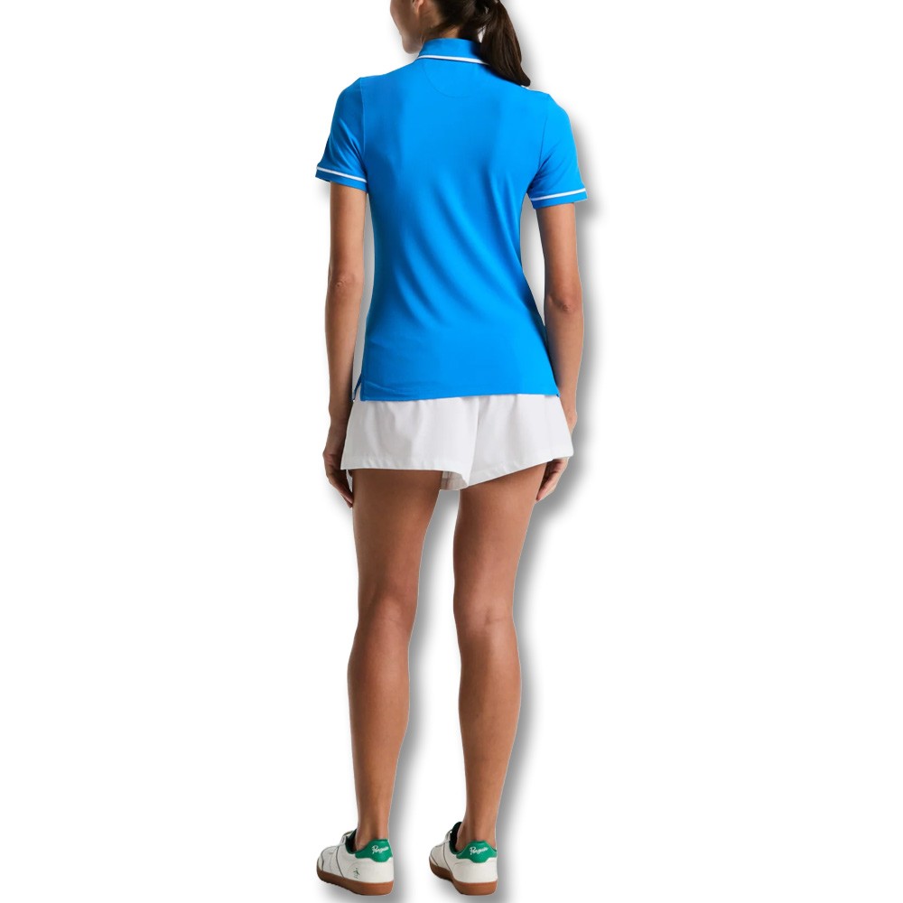 Original Penguin High Waisted Color Block Golf Shorts Bright White - SP25 Women