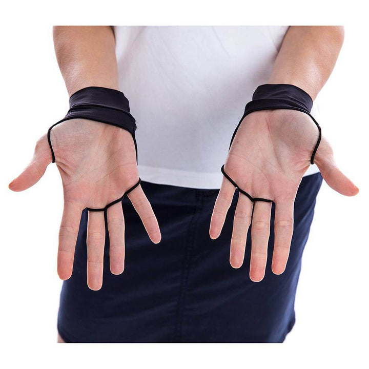 SParms Sun Protect+ UV/Sun Protection Cooling Golf Glove (1 Pair) Unisex Black - 19 Women