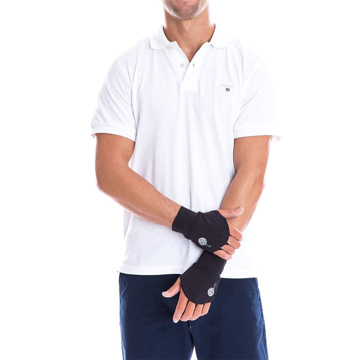 SParms Sun Protect+ UV/Sun Protection Cooling Golf Glove (1 Pair) Unisex Black - 19 Women