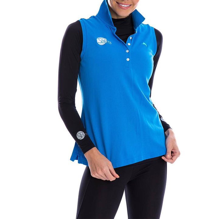 SParms Sun Protect+ UV/Sun Protection High Neck Golf Mock Black - SS19 Women