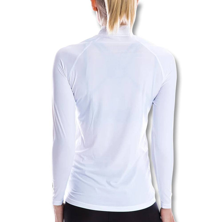 SParms Sun Protect+ UV/Sun Protection High Neck Golf Mock White - SS19 Women
