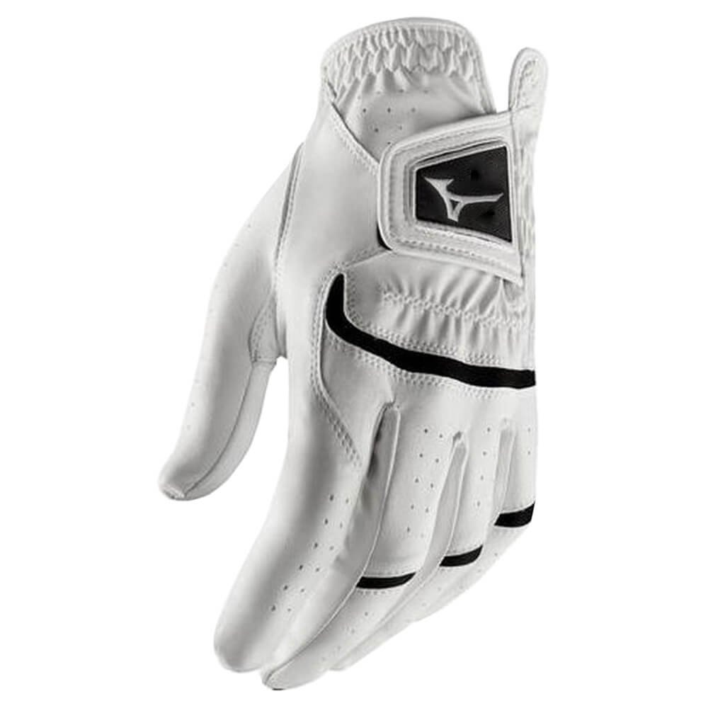 Mizuno Elite Golf Glove White/Black - 20 Men