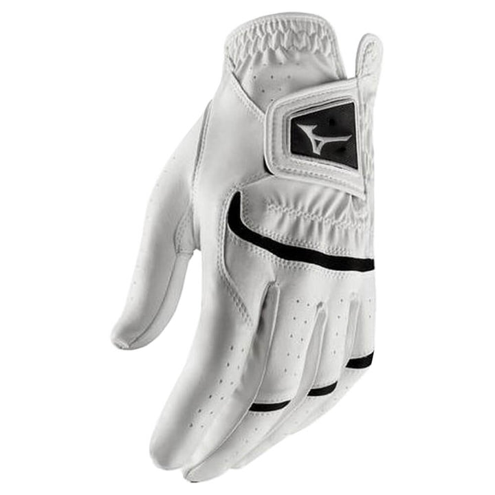 Mizuno Elite Golf Glove White/Black - 20 Men