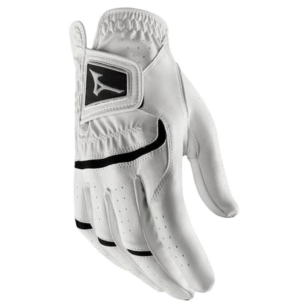 Mizuno Elite Golf Glove White/Black - 20 Men