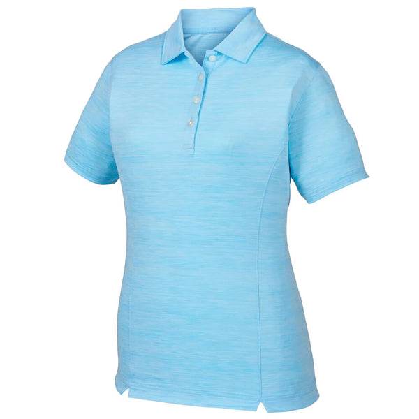 FootJoy Shirt Space Dye Self Collar Golf Polo Light Blue - SS20 Women