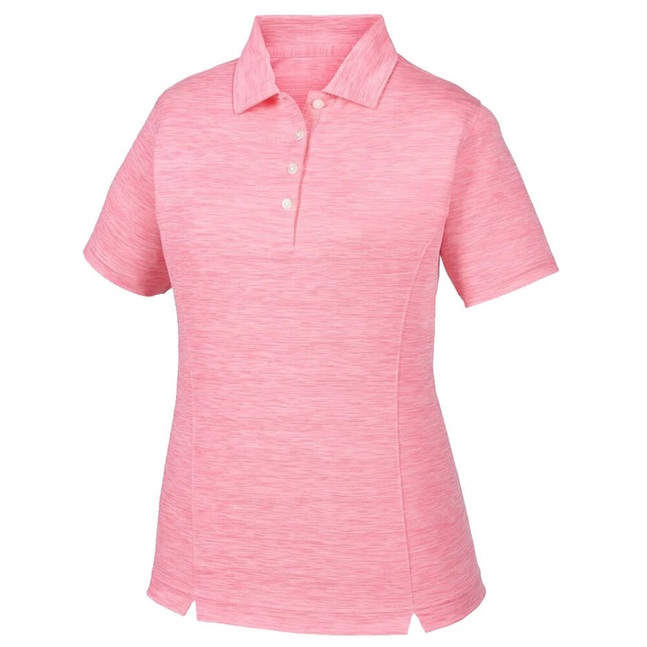FootJoy Shirt Space Dye Self Collar Golf Polo Pink Azalea - SS20 Women