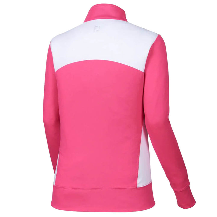 FootJoy Full Zip Midlayer Golf Jacket Hot Pink/White - FW20 Women