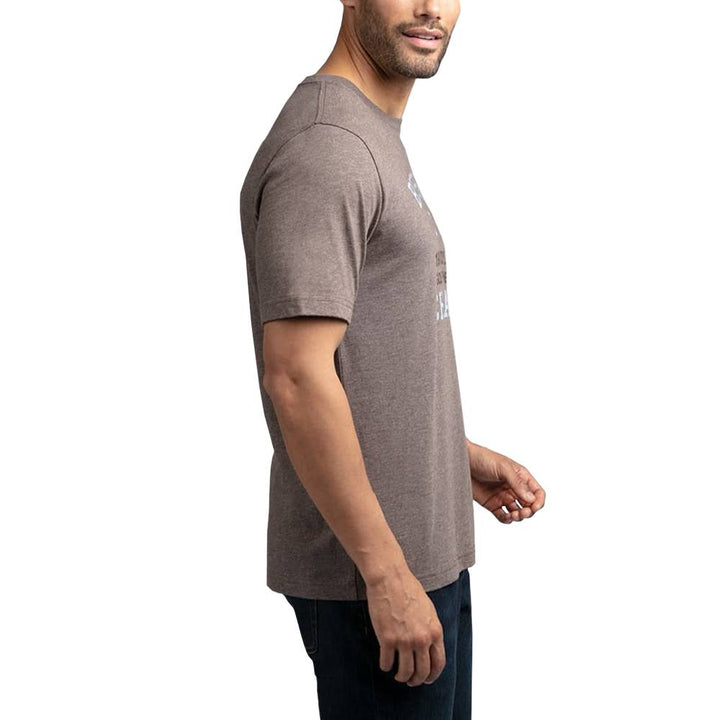 TravisMathew Caddy Day Golf T-Shirt Heather Coffee - SS19 Men
