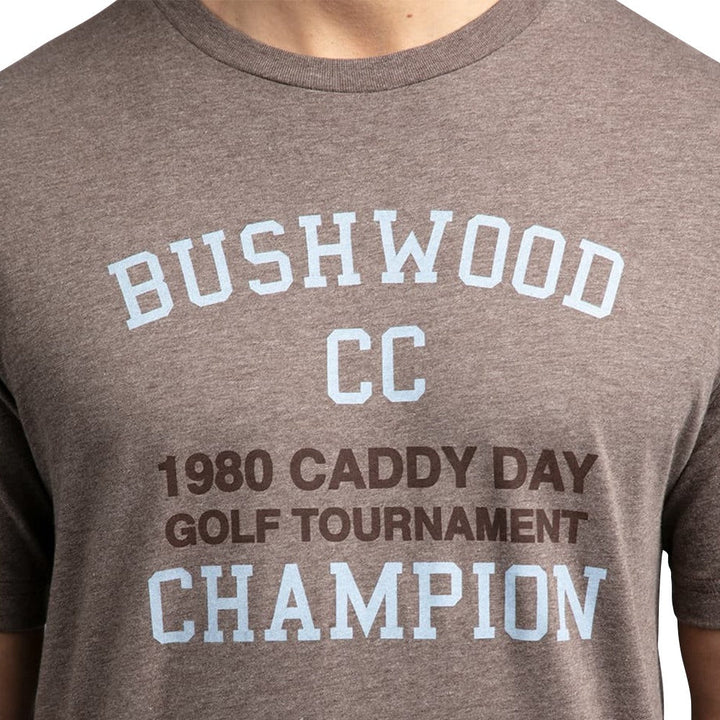 TravisMathew Caddy Day Golf T-Shirt Heather Coffee - SS19 Men