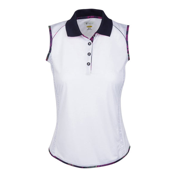 Greg Norman ML75 Marina Golf Polo Previous Season White - SS18 Women