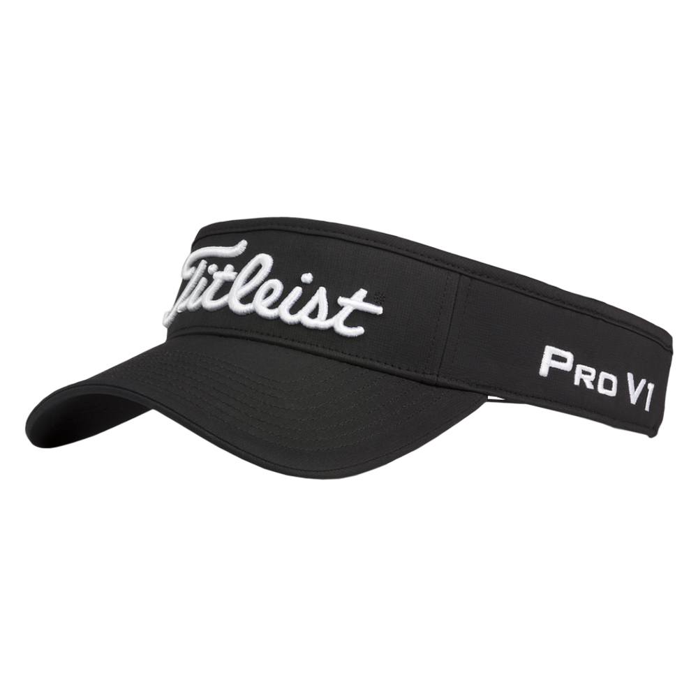 Titleist Tour Performance Staff Collection Golf Visor Black/White - 23 Men