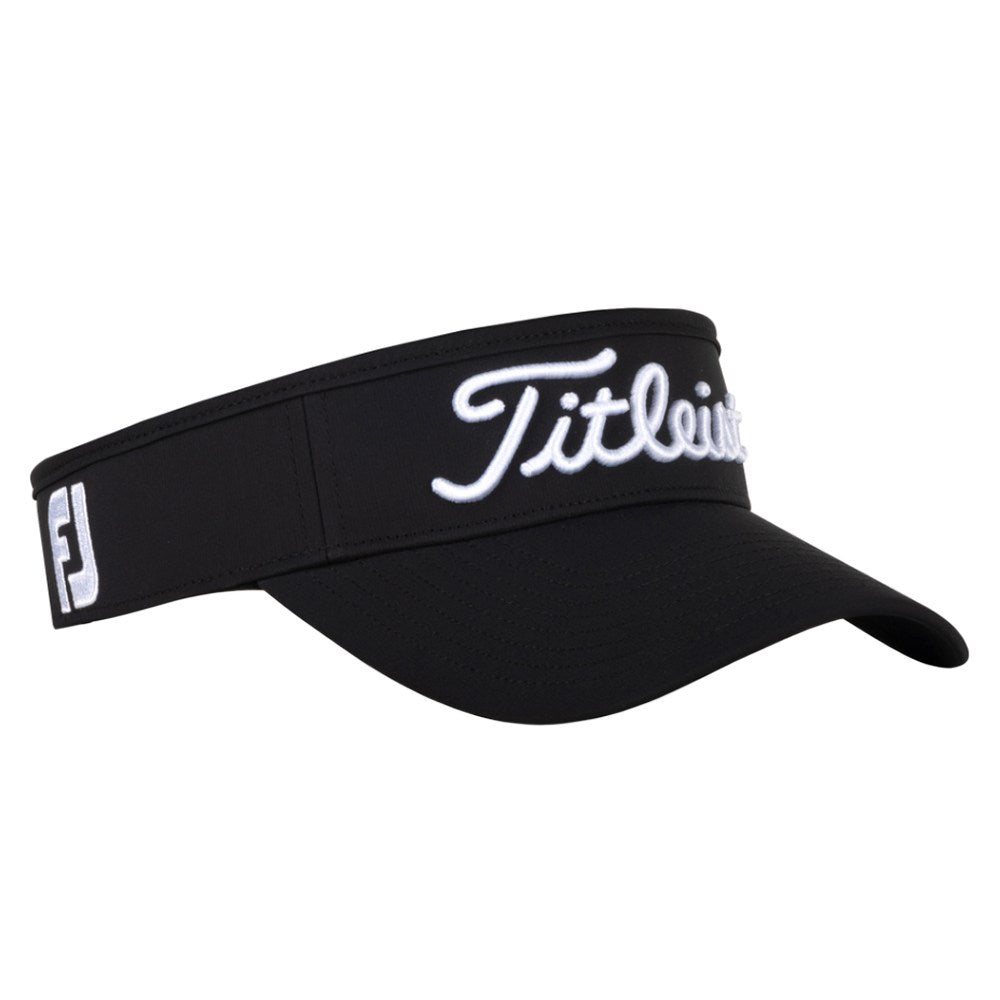 Titleist Tour Performance Staff Collection Golf Visor Black/White - 23 Men