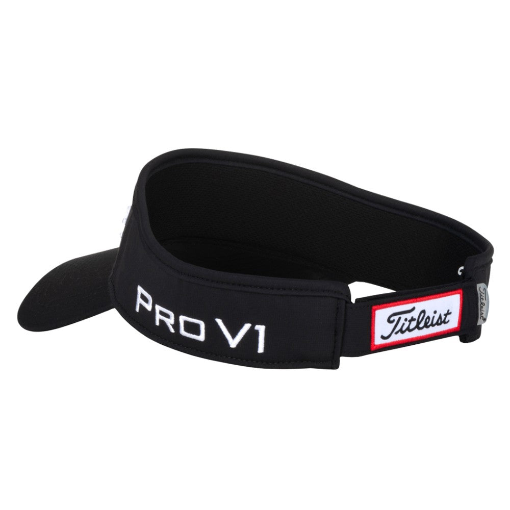 Titleist Tour Performance Staff Collection Golf Visor Black/White - 23 Men