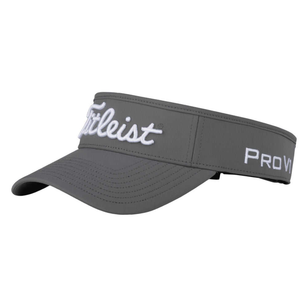 Titleist Tour Performance Staff Collection Golf Visor Charcoal/White - 23 Men