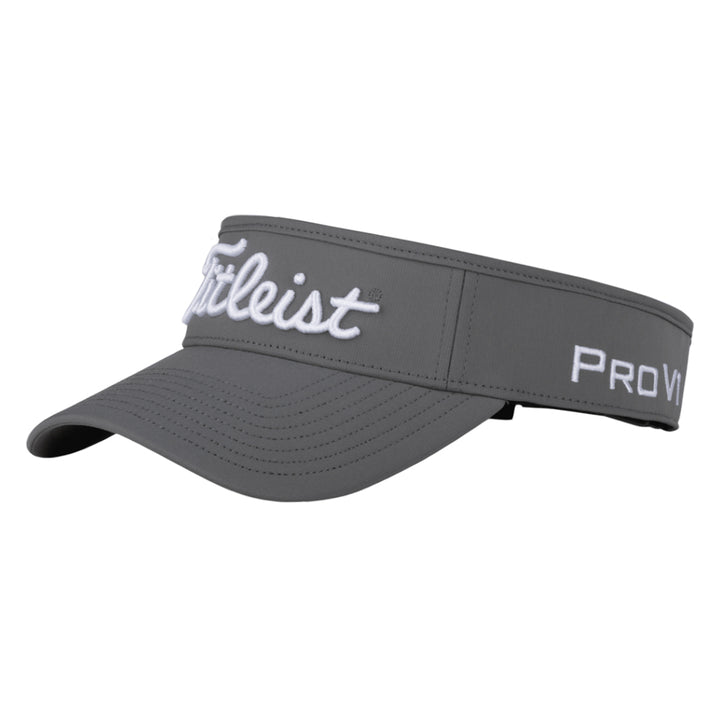 Titleist Tour Performance Staff Collection Golf Visor Charcoal/White - 23 Men