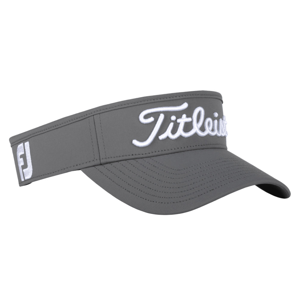 Titleist Tour Performance Staff Collection Golf Visor Charcoal/White - 23 Men