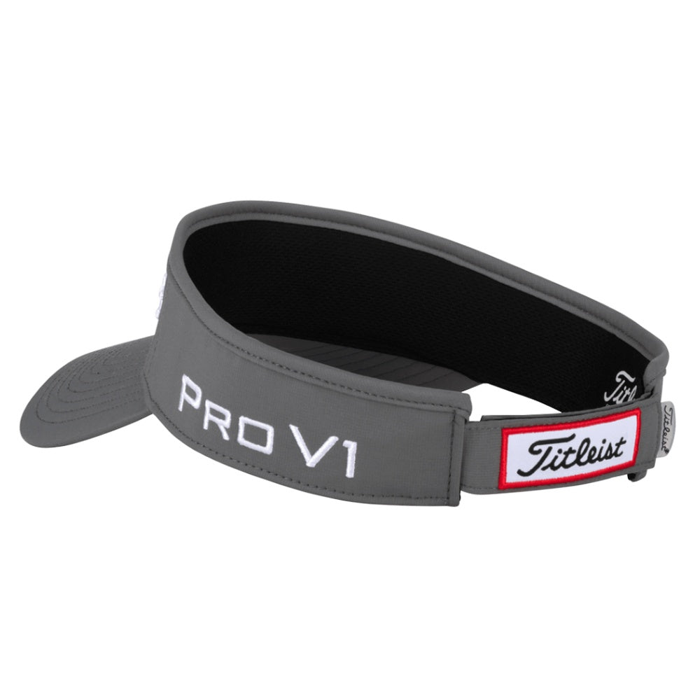 Titleist Tour Performance Staff Collection Golf Visor Charcoal/White - 23 Men