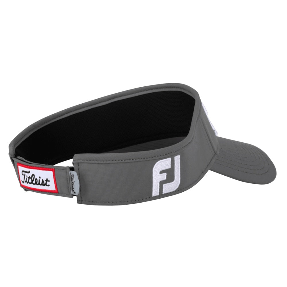 Titleist Tour Performance Staff Collection Golf Visor Charcoal/White - 23 Men