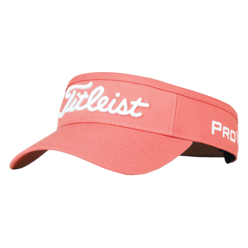 Titleist Tour Performance Staff Collection Golf Visor Coral/White - 23 Men