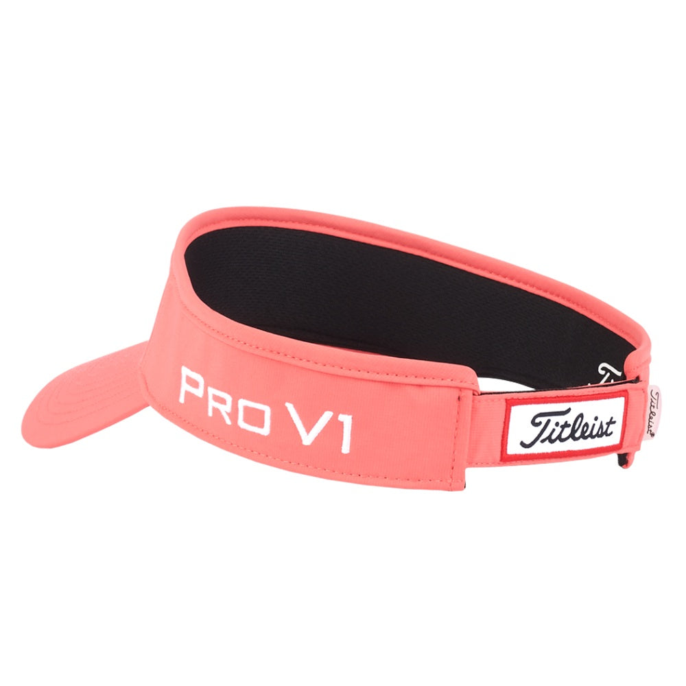 Titleist Tour Performance Staff Collection Golf Visor Coral/White - 23 Men