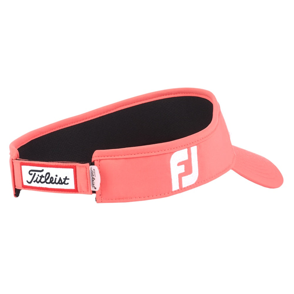 Titleist Tour Performance Staff Collection Golf Visor Coral/White - 23 Men