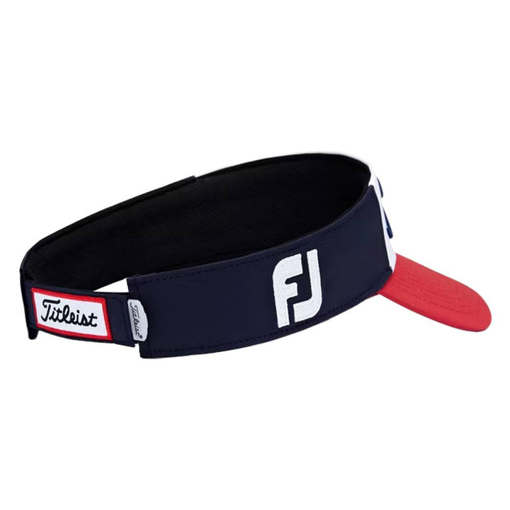 Titleist Tour Performance Staff Collection Golf Visor Navy/White/Red - 23 Men