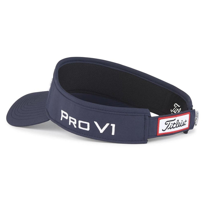 Titleist Tour Performance Staff Collection Golf Visor Navy/White - 23 Men