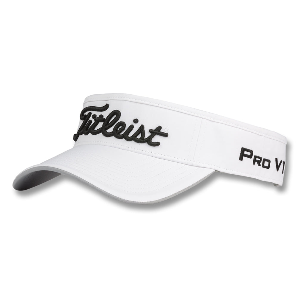 Titleist Tour Performance Staff Collection Golf Visor White/Black - 23 Men